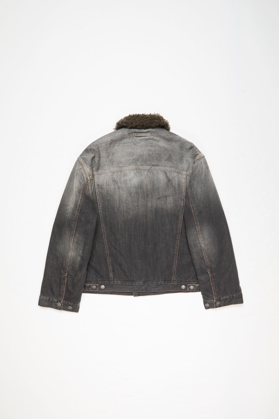Washed denim jacket - Black