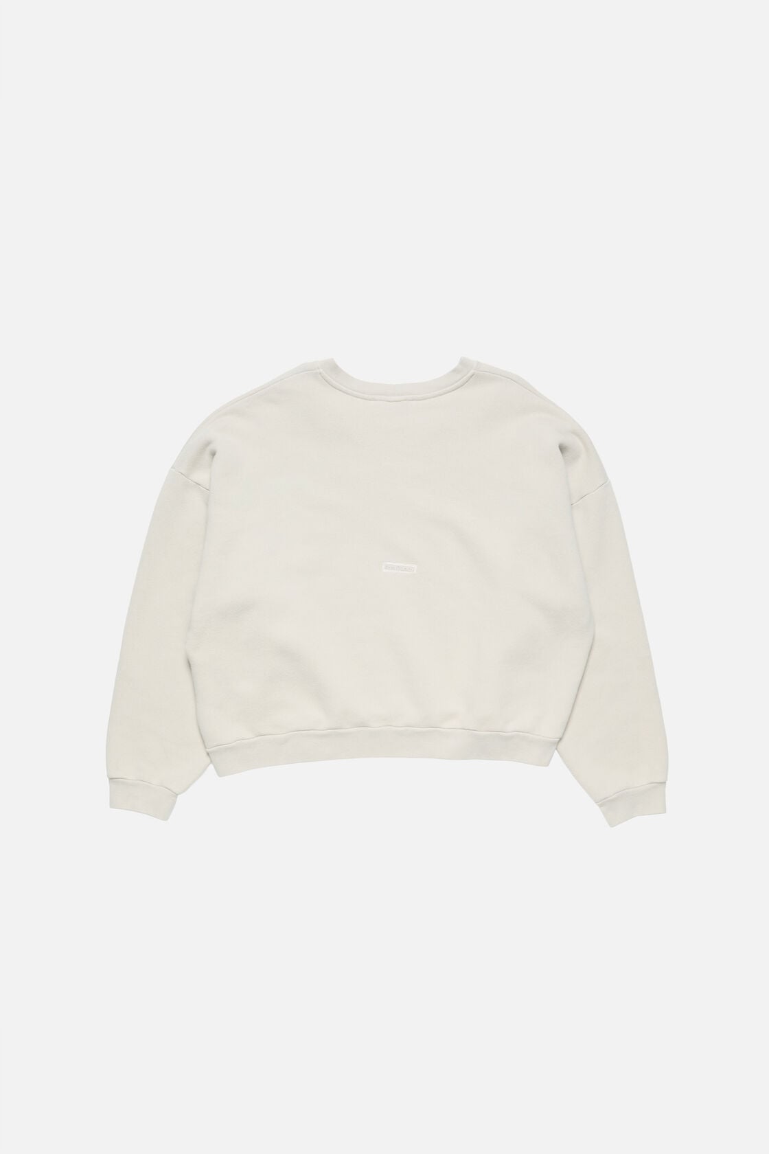 Rubber logo fleece sweatshirt - Light taupe