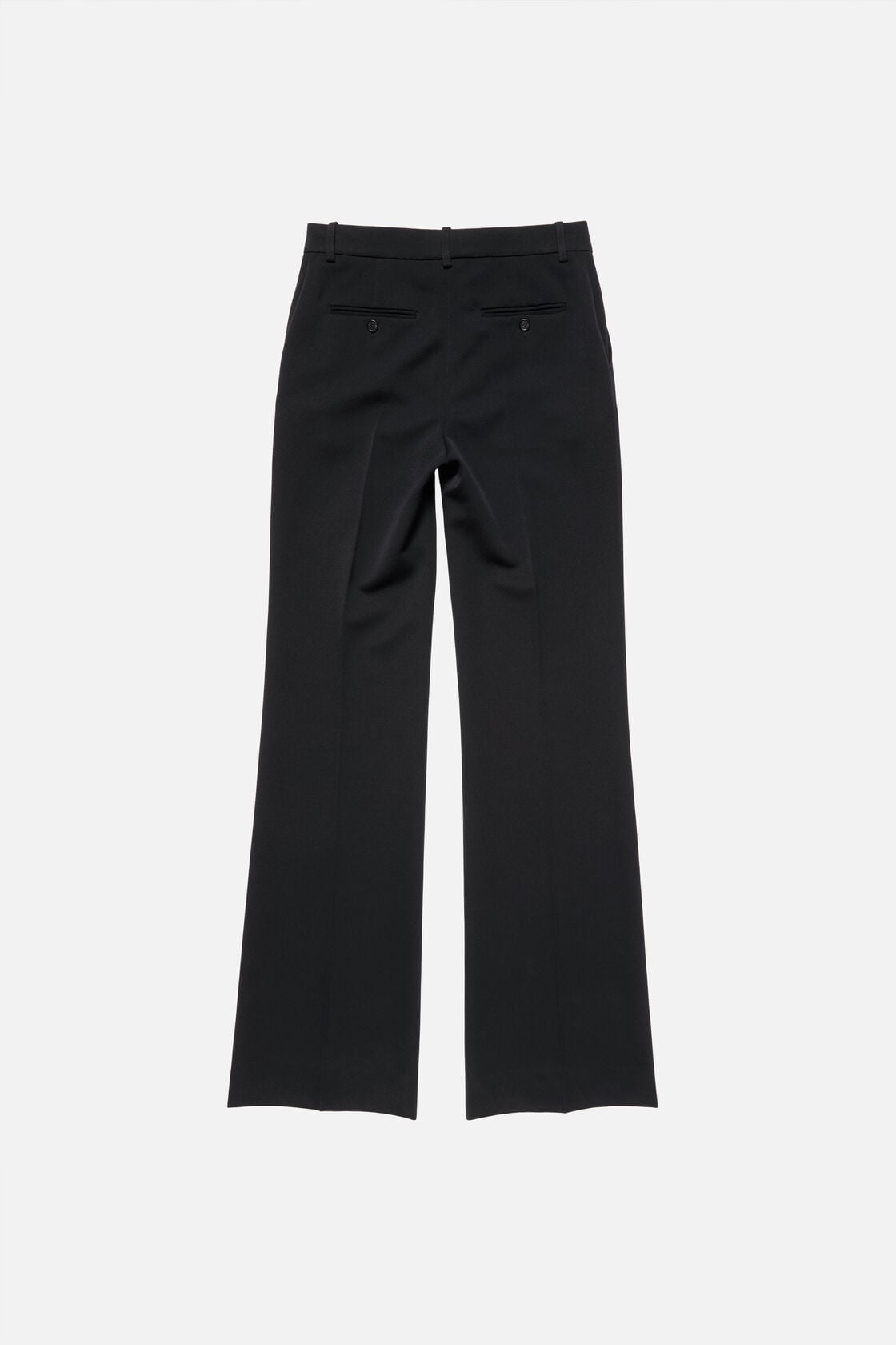 Tailored Wool Stripe Trousers - Navy blue