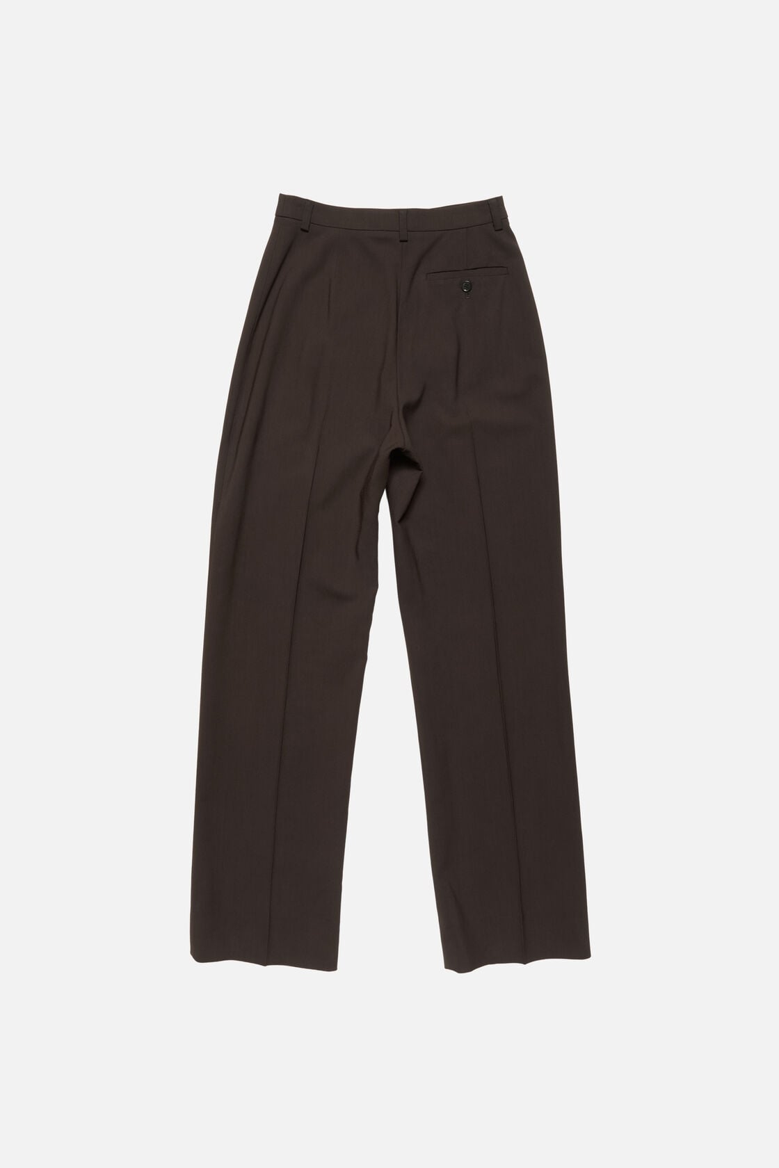 Tailored stretch twill trousers - Dark brown