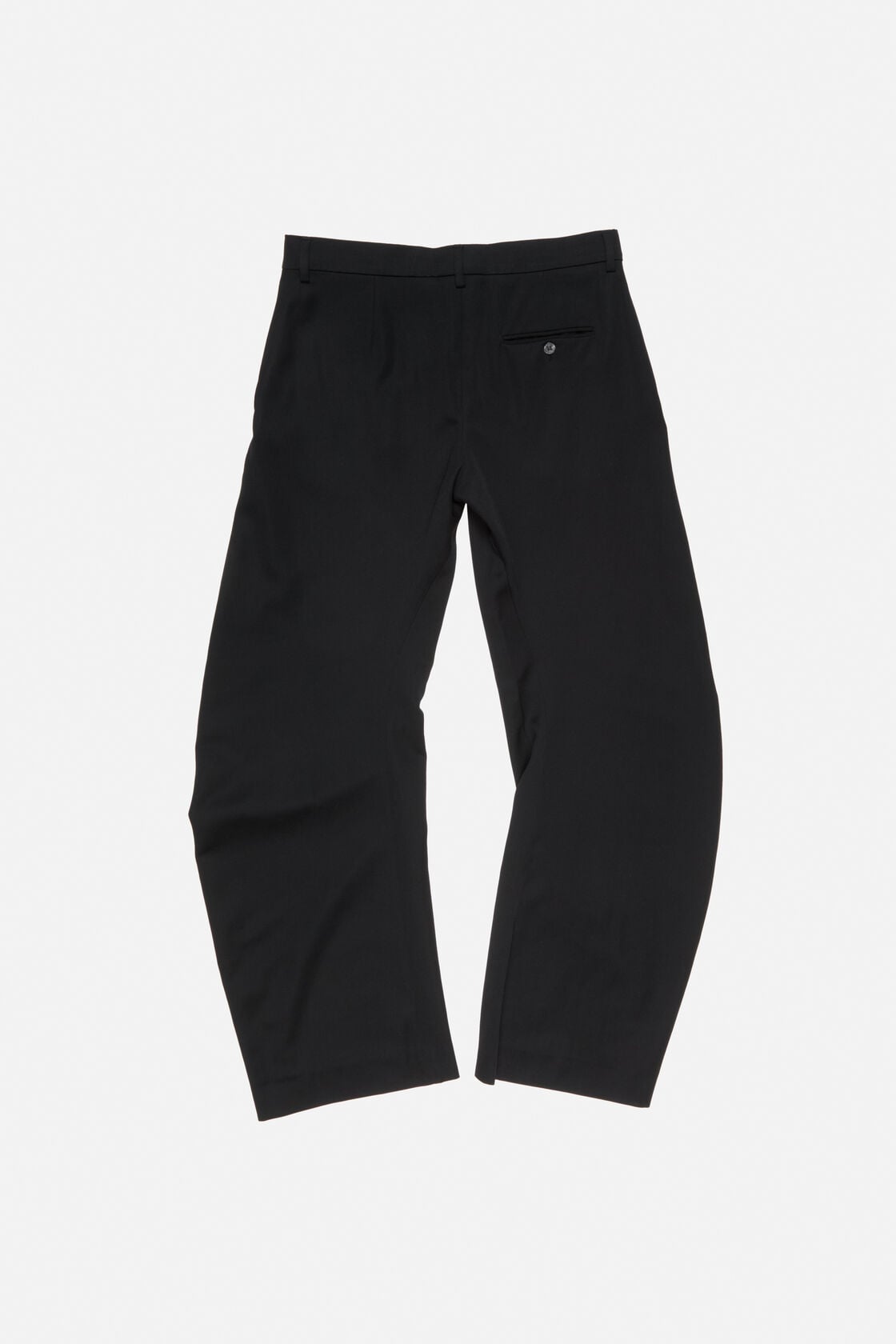 Tailored wool trousers - Black