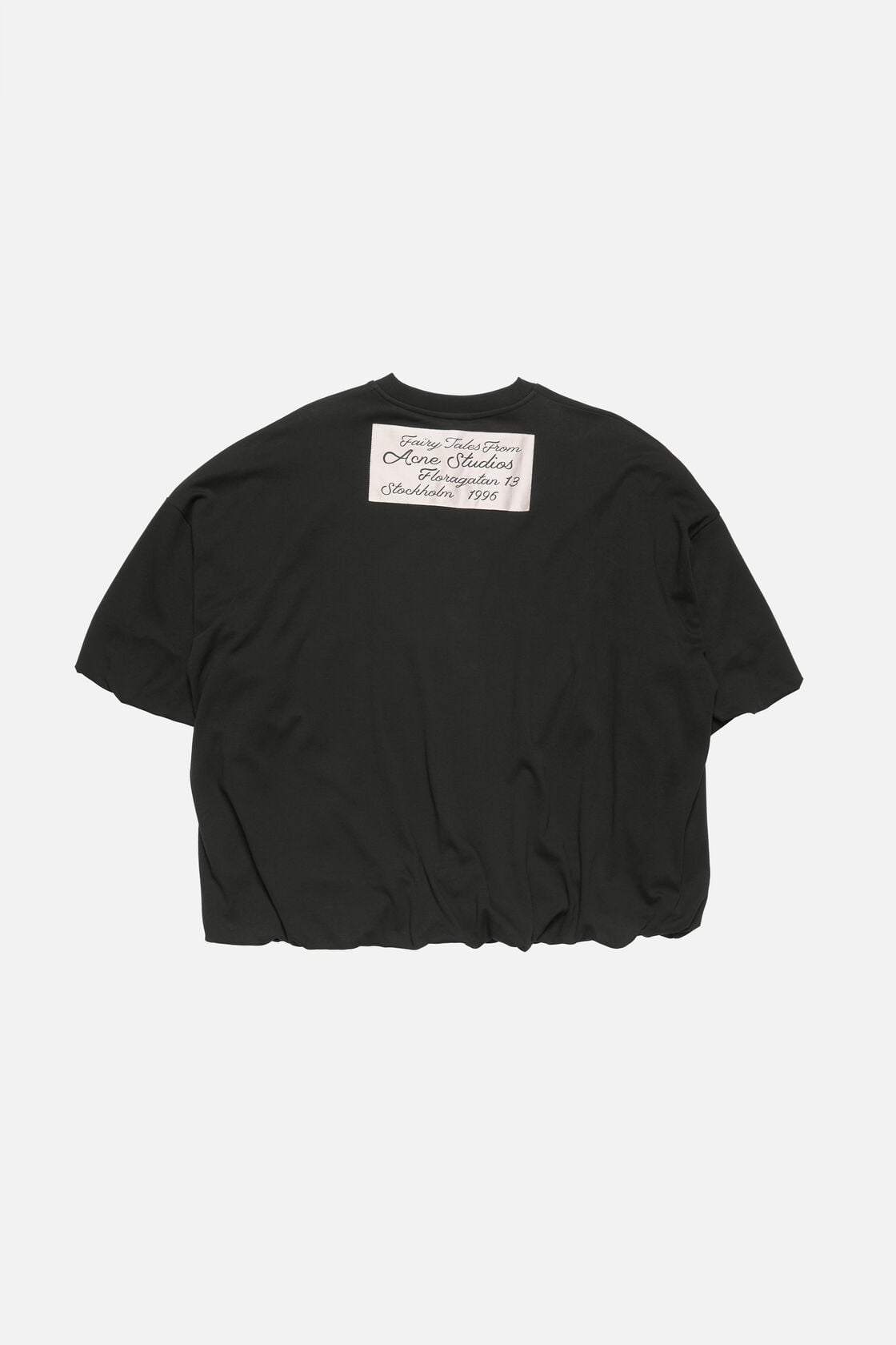Gathered logo t-shirt - Black