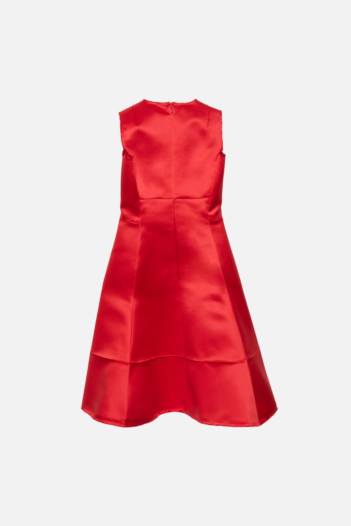 Satin tunic dress - Red
