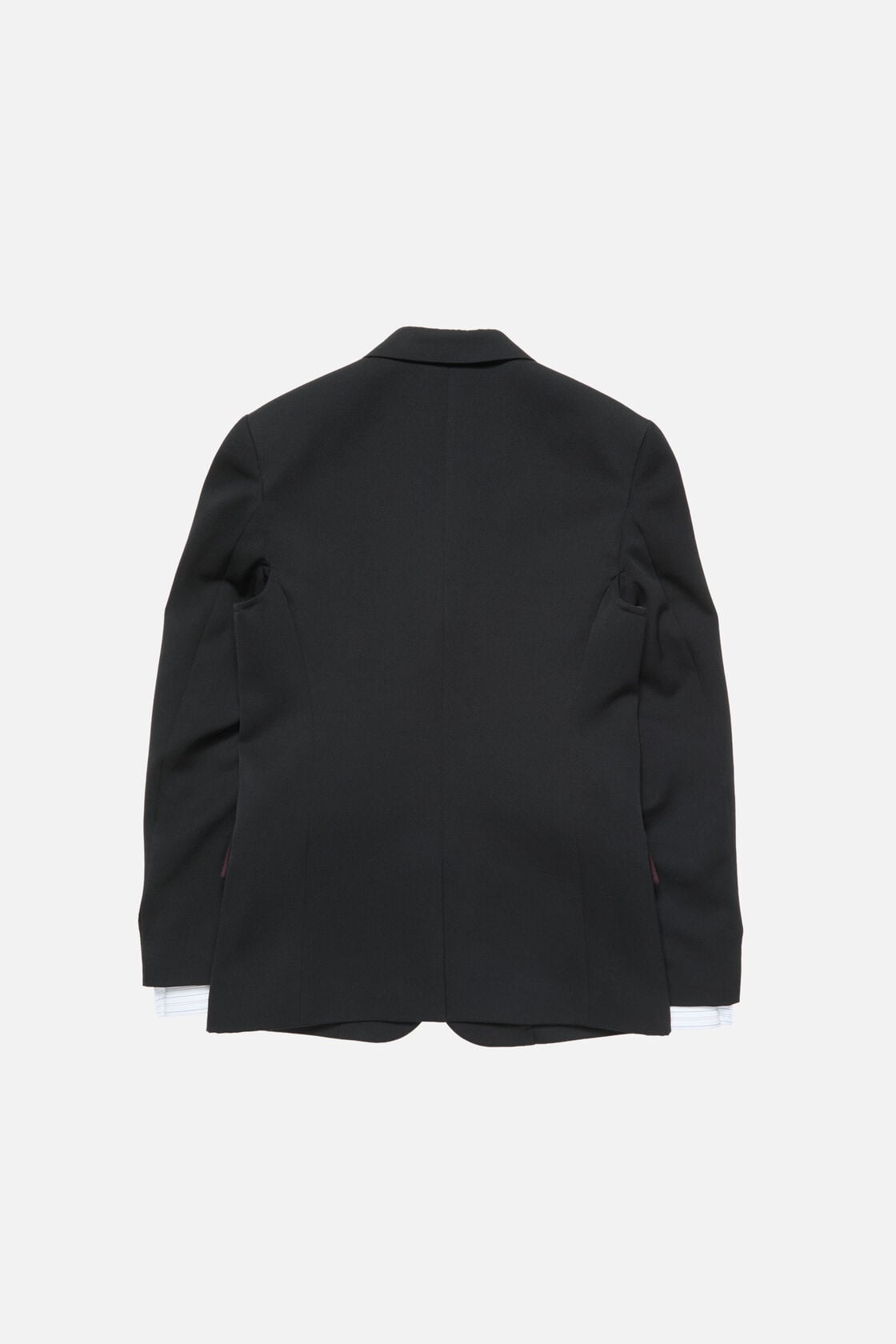 Layered wool suit jacket - Navy blue