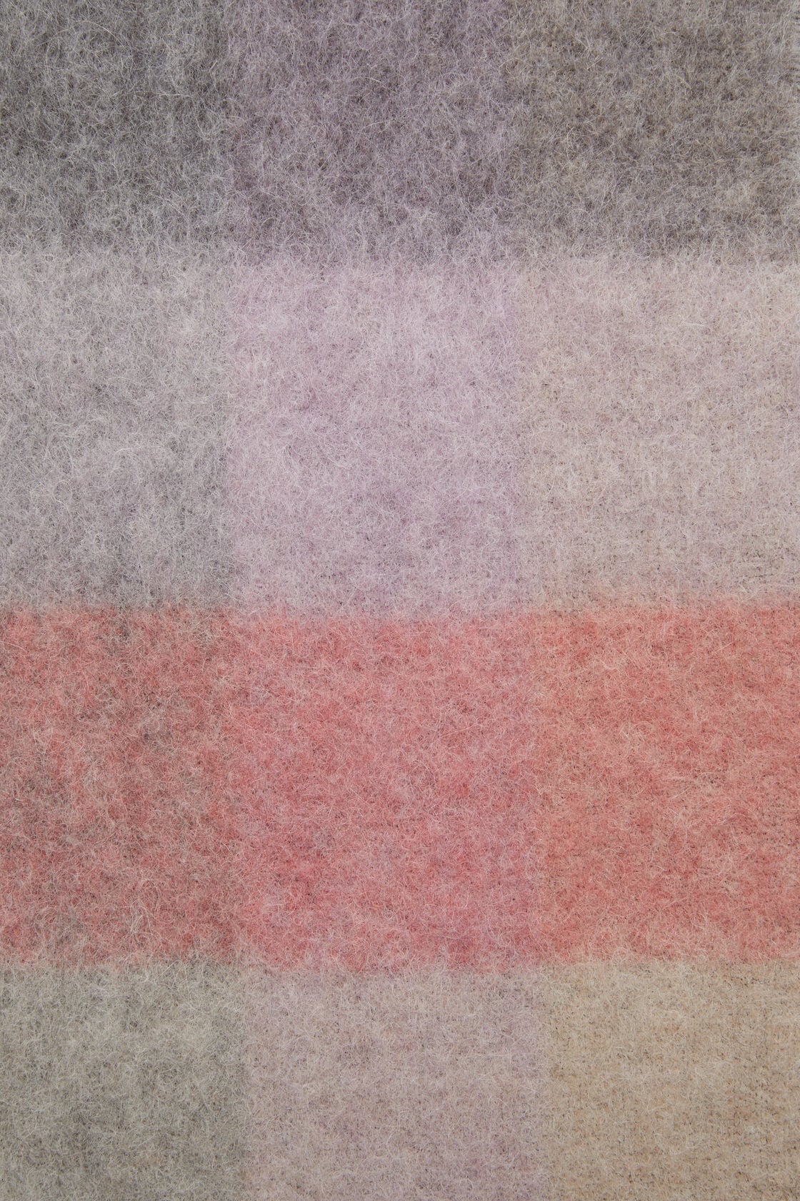 Mohair checked scarf - Fuchsia/lilac/pink