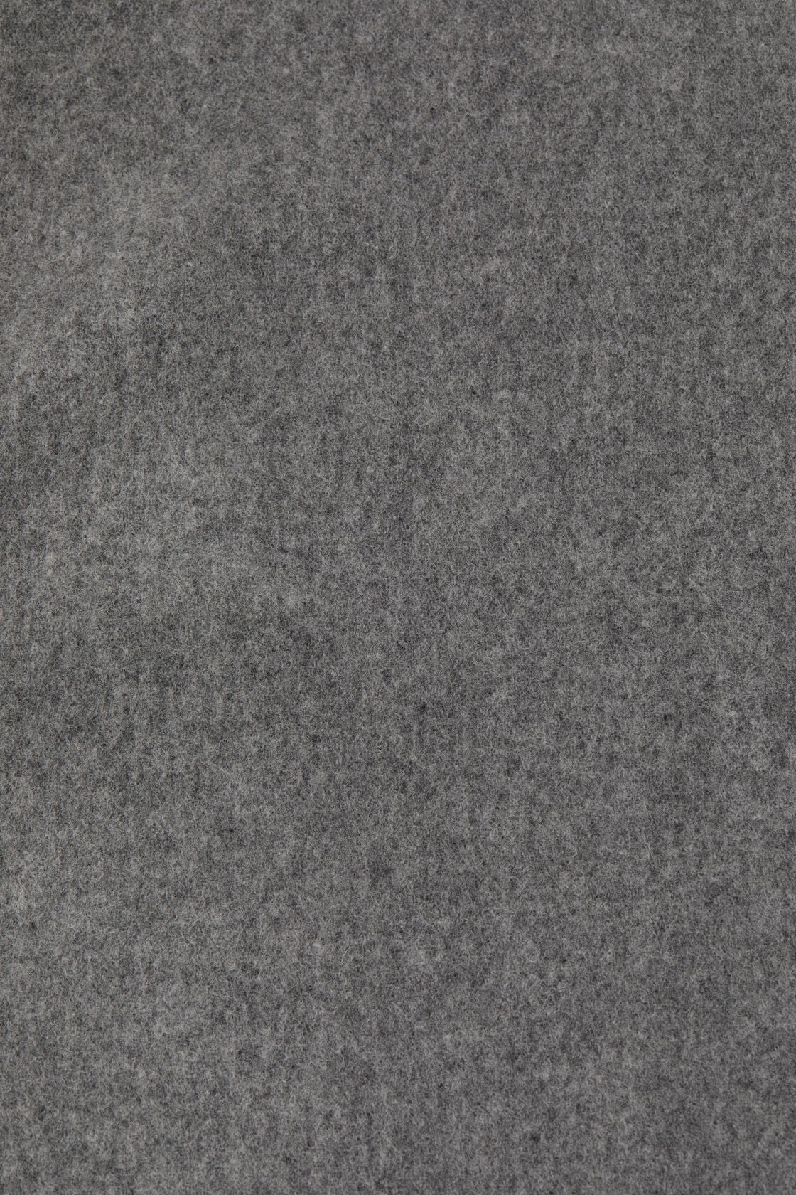 Fringe wool scarf - oversized - Grey Melange