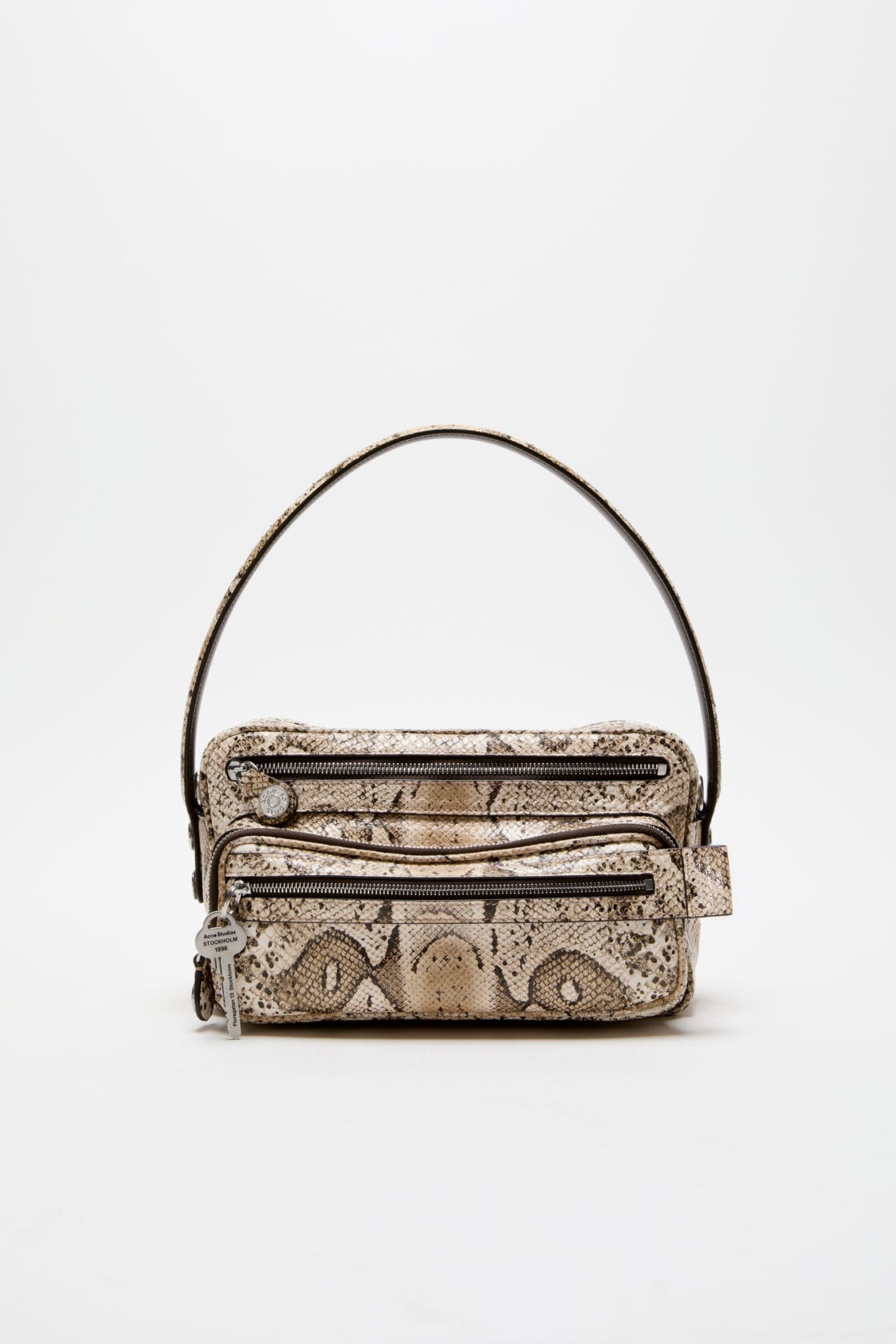 Camero Party snake-print bag - Beige Multi