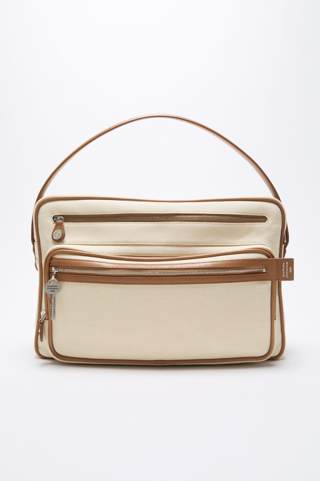 Camero Camera Canvas Bag - Cream beige/brown