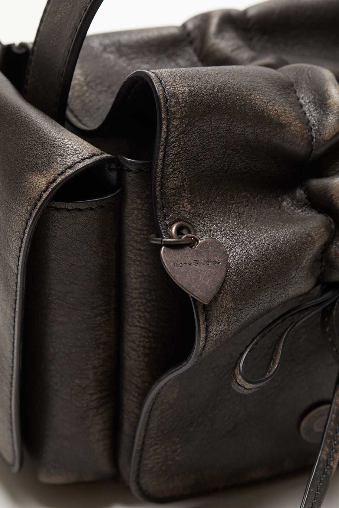Multipocket shoulder bag - Dark brown/beige