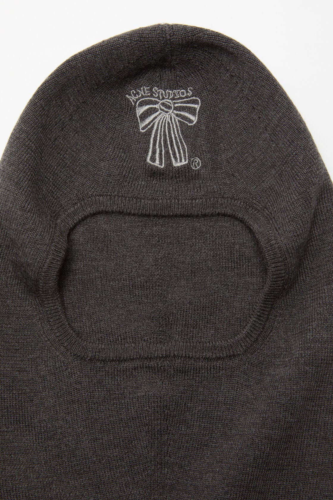 Wool logo balaclava - Anthracite grey