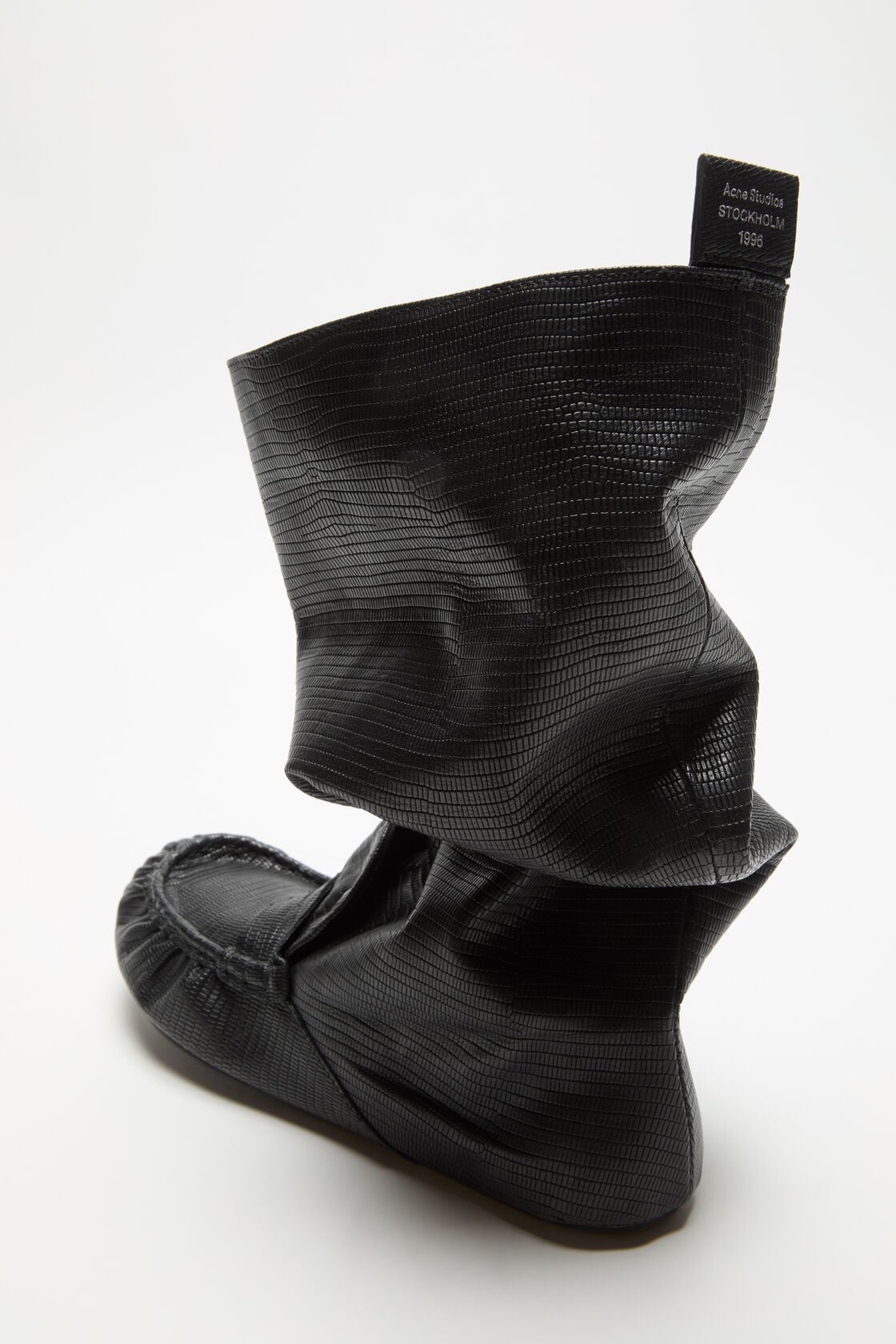 Slouch saddle boots - Black