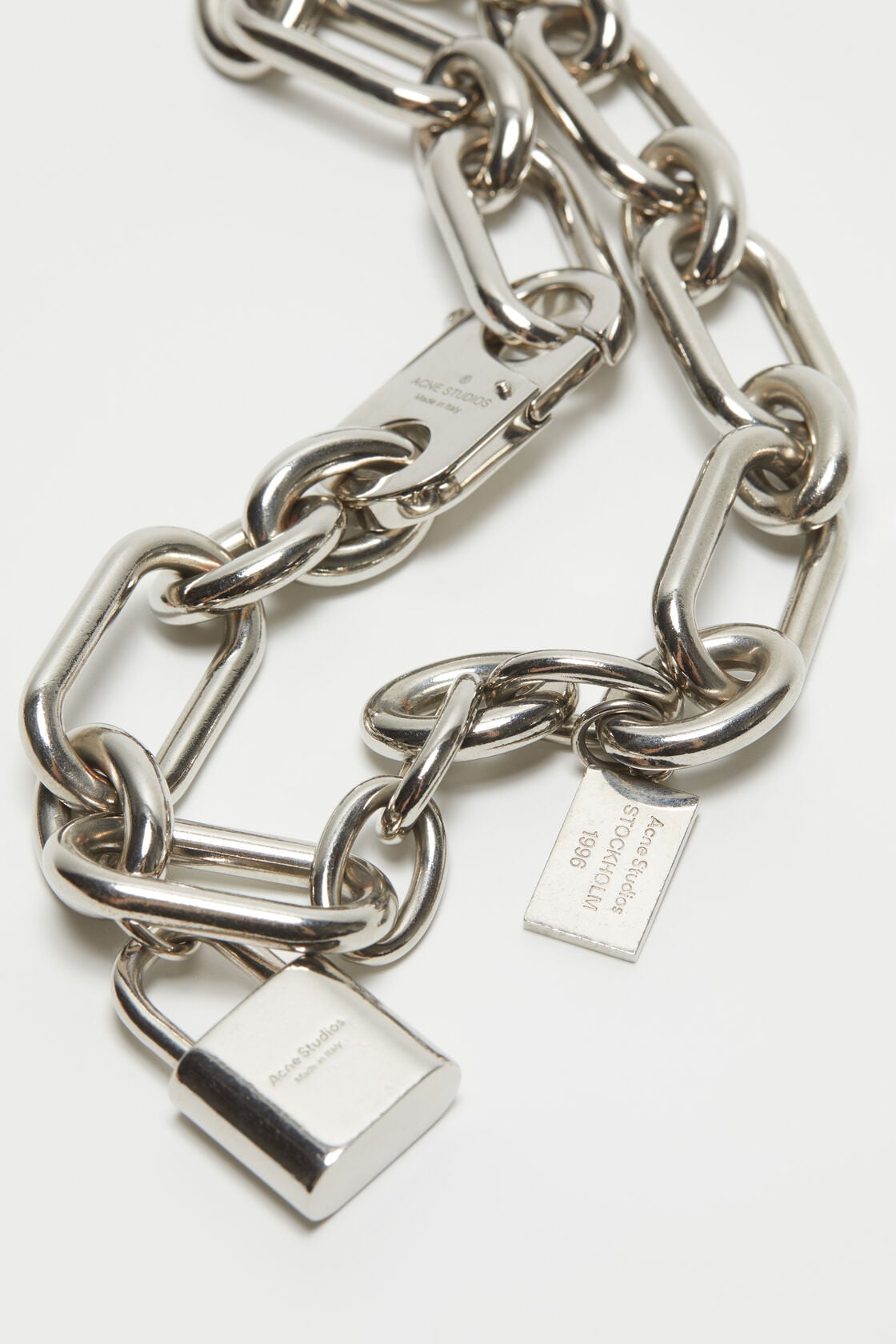 Padlock chain necklace - Silver