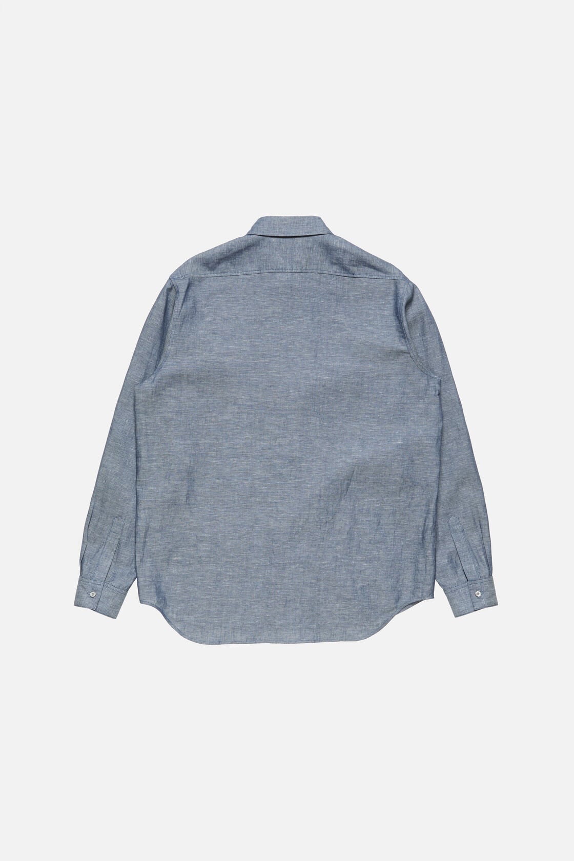 Chambray button-up shirt - Mid blue