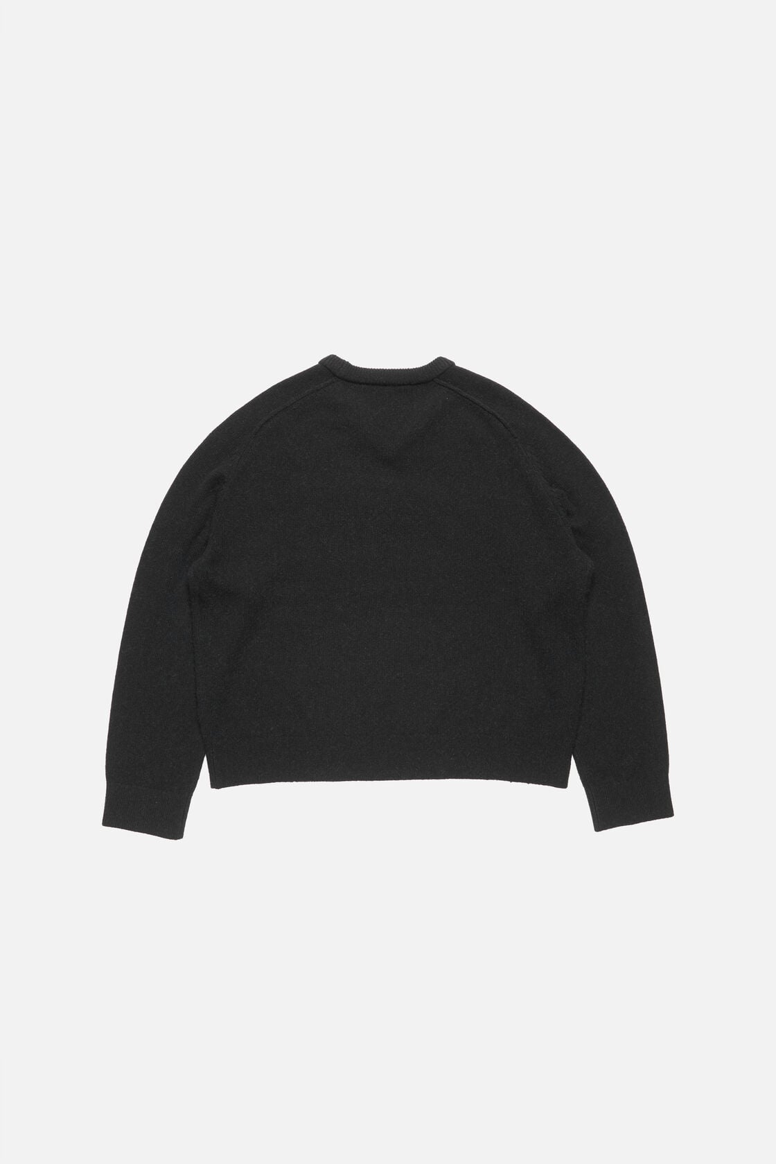 Camel hair v-neck sweater - Black