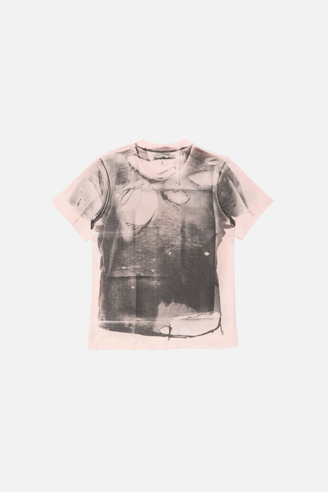 Tromp-l'œil t-shirt - Pink/grey