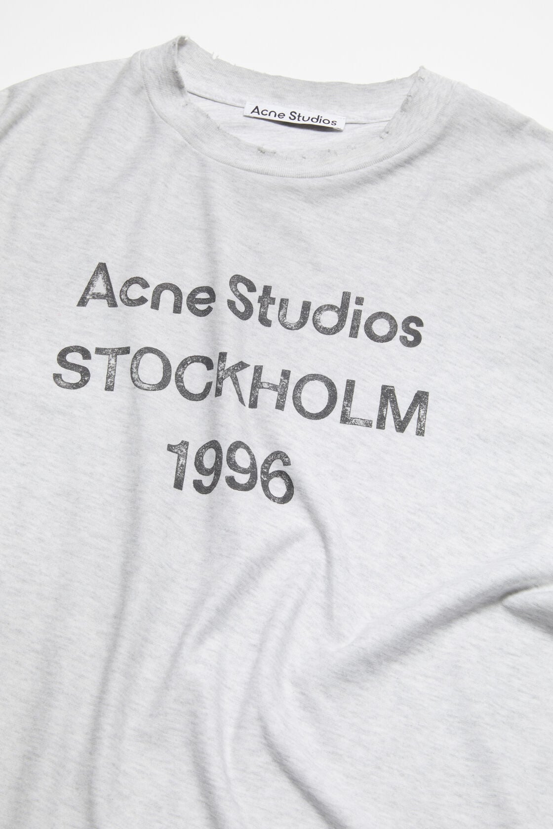 Sprayed logo t-shirt - Pale Grey Melange