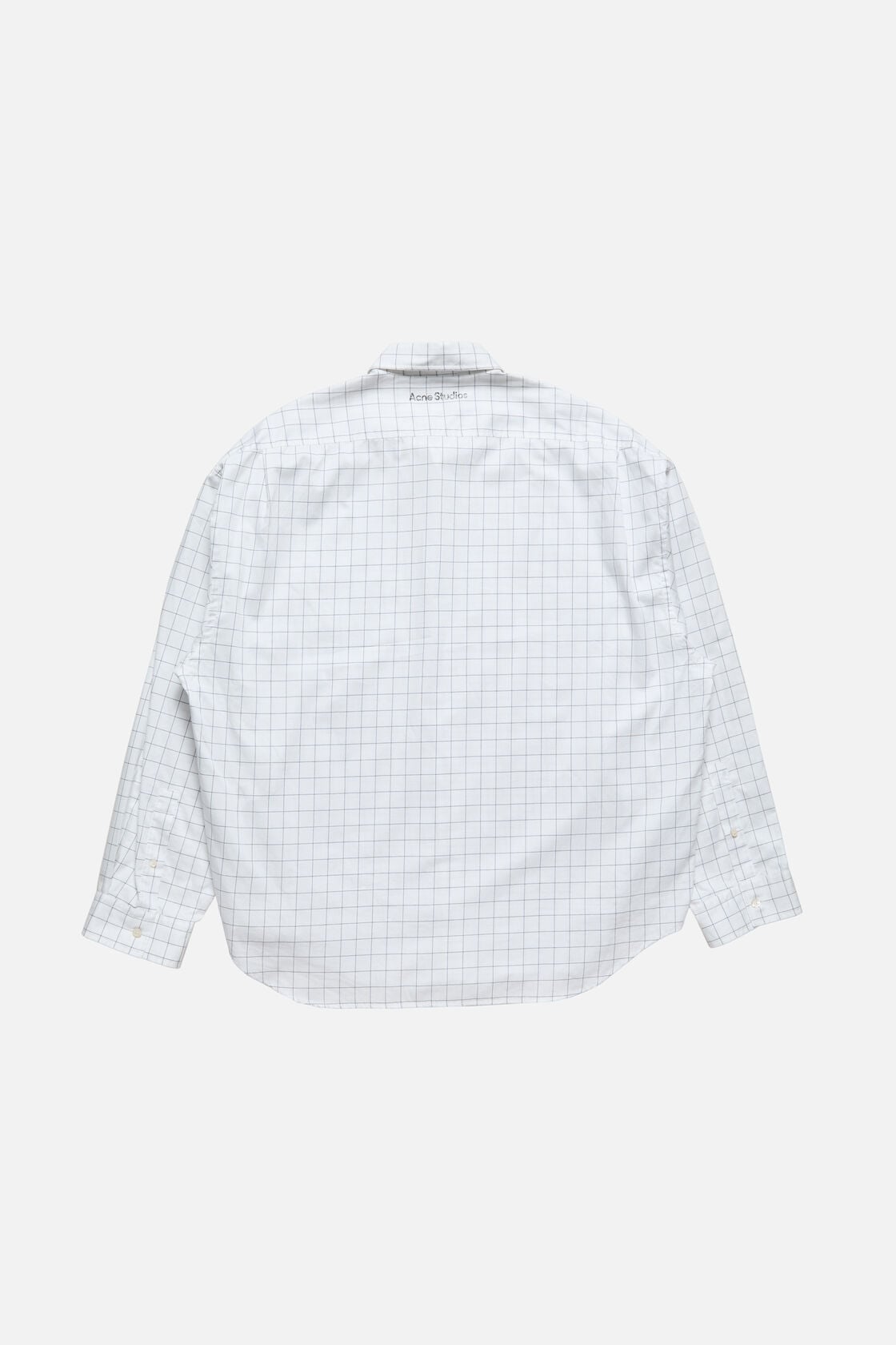 Check button-up shirt - White/black