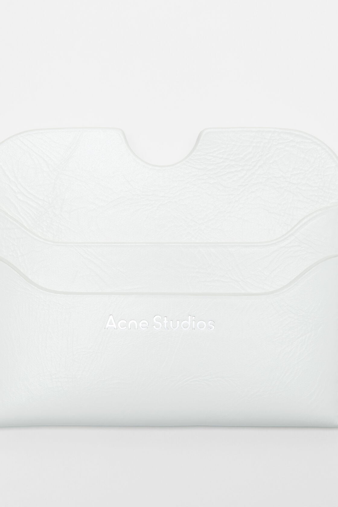 Leather card holder - Cream white