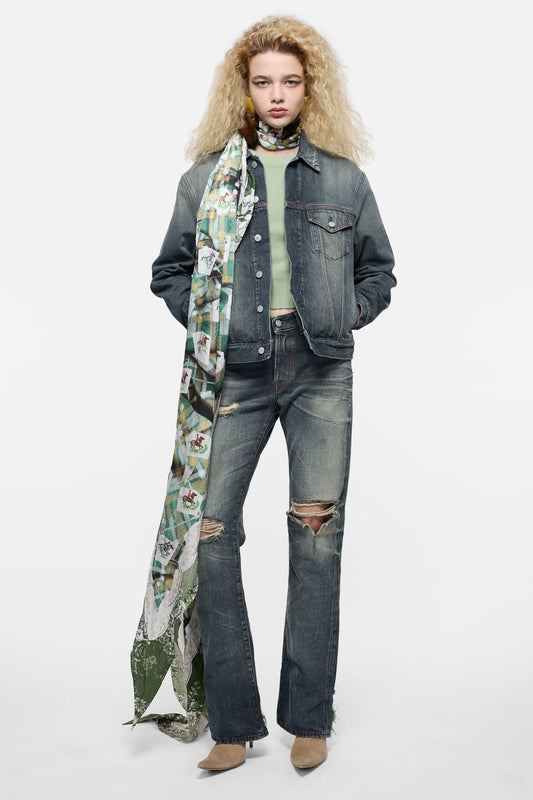 Re-edition worn jeans - 2009F - Mid Blue