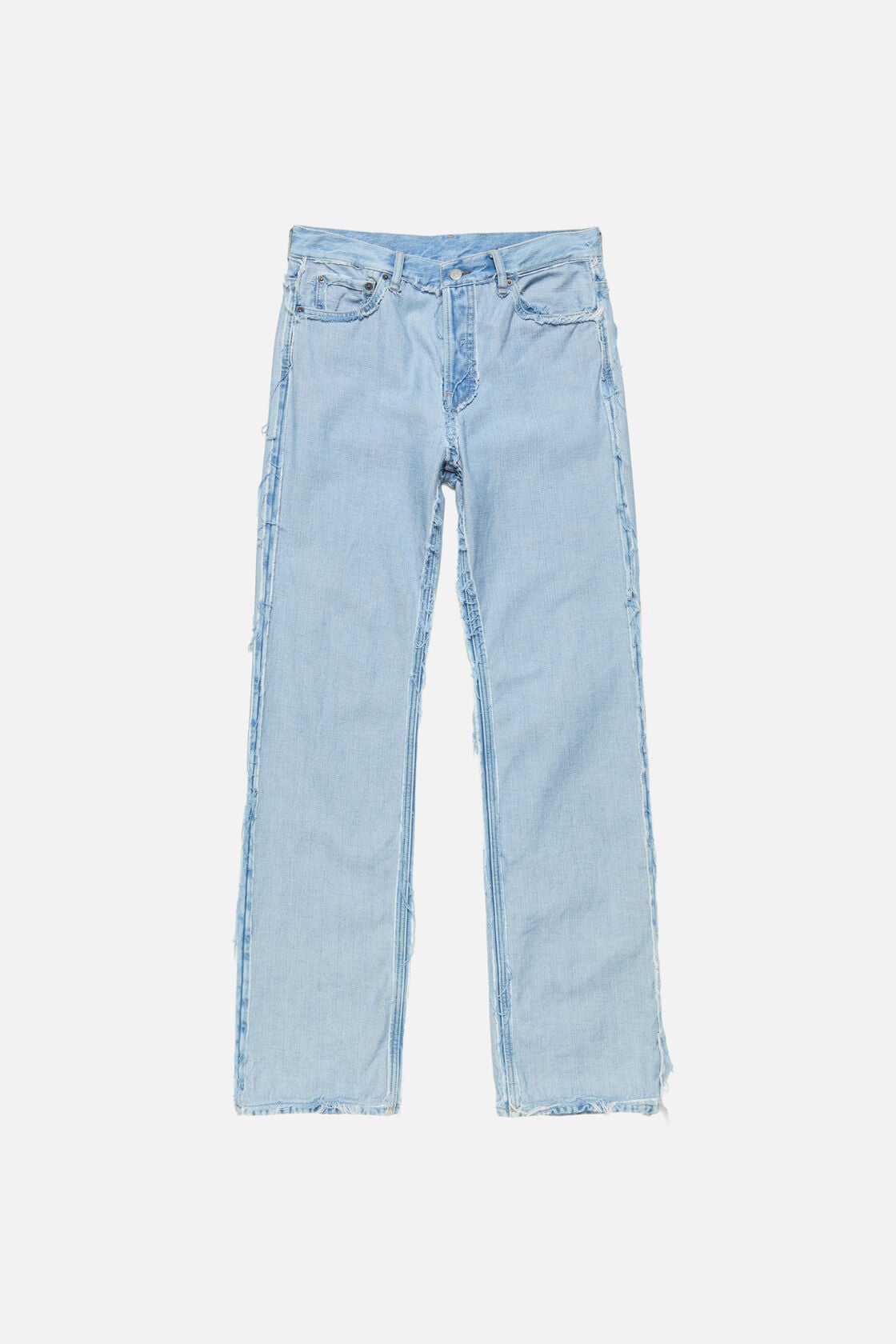 Frayed denim jeans - Light blue