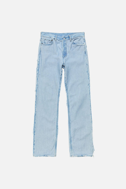 Frayed denim jeans - Light blue