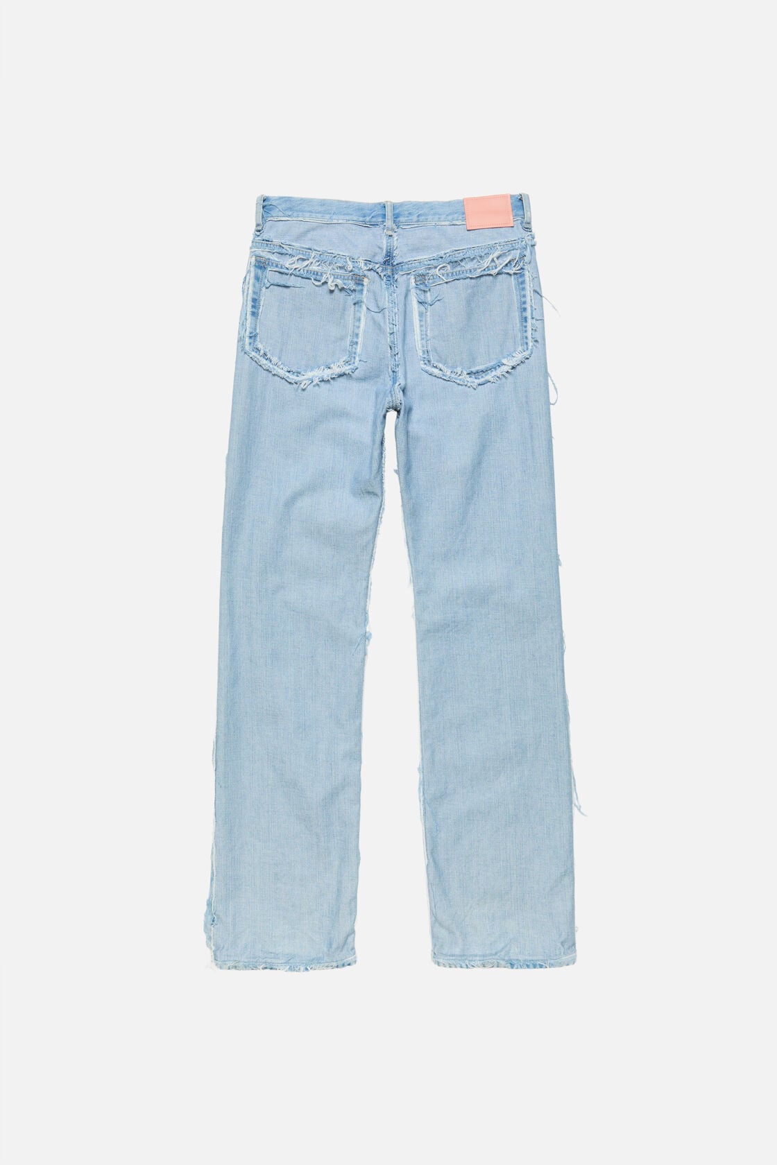 Frayed denim jeans - Light blue