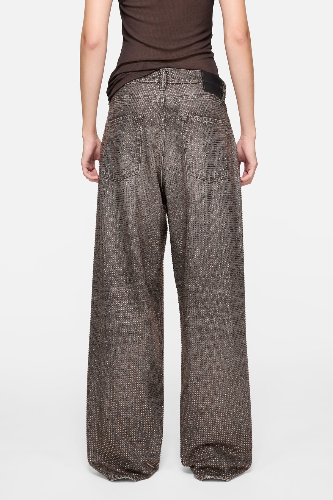 Loose rhinestone jeans – 1981 - Washed Black