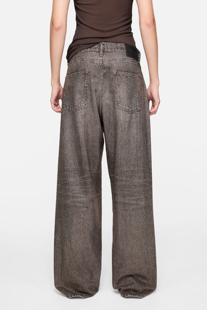 Loose rhinestone jeans – 1981 - Washed Black