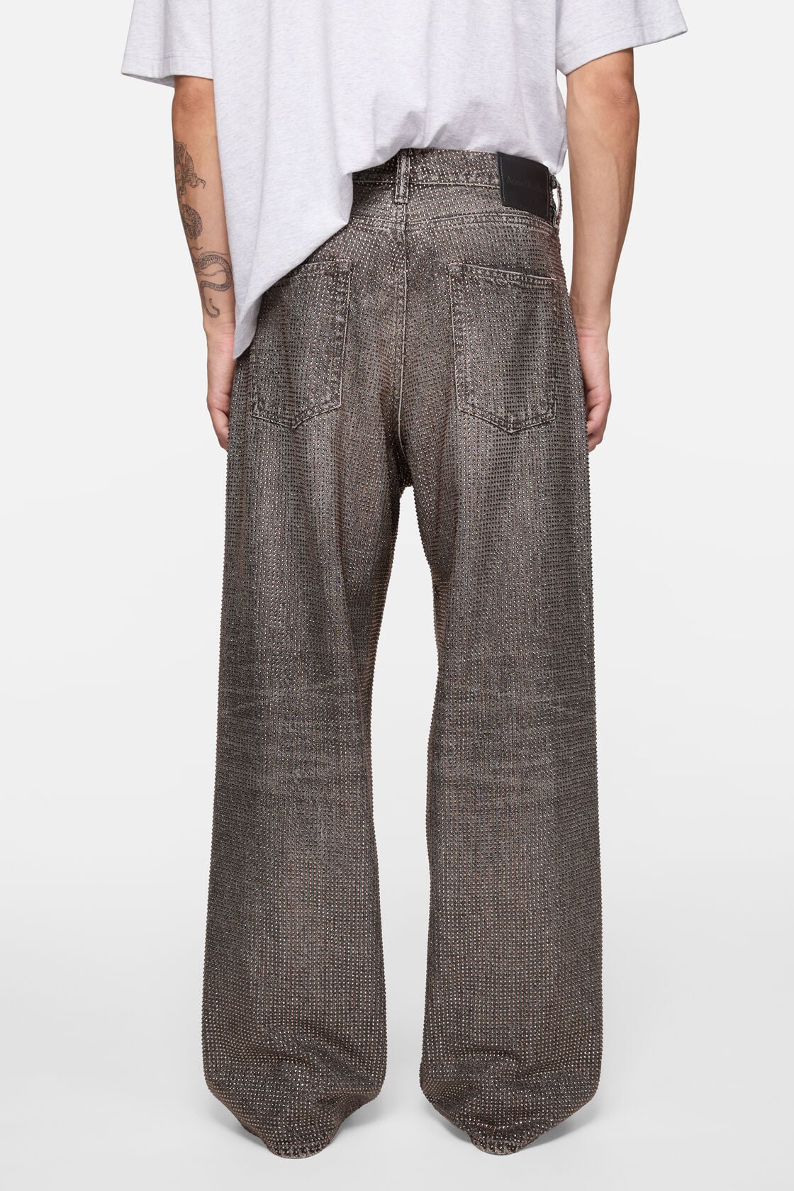 Loose rhinestone jeans – 1981 - Washed Black