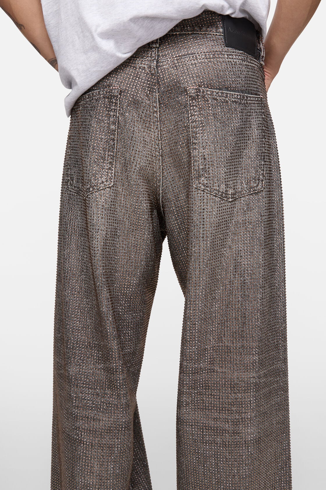 Loose rhinestone jeans – 1981 - Washed Black