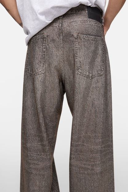 Loose rhinestone jeans – 1981 - Washed Black