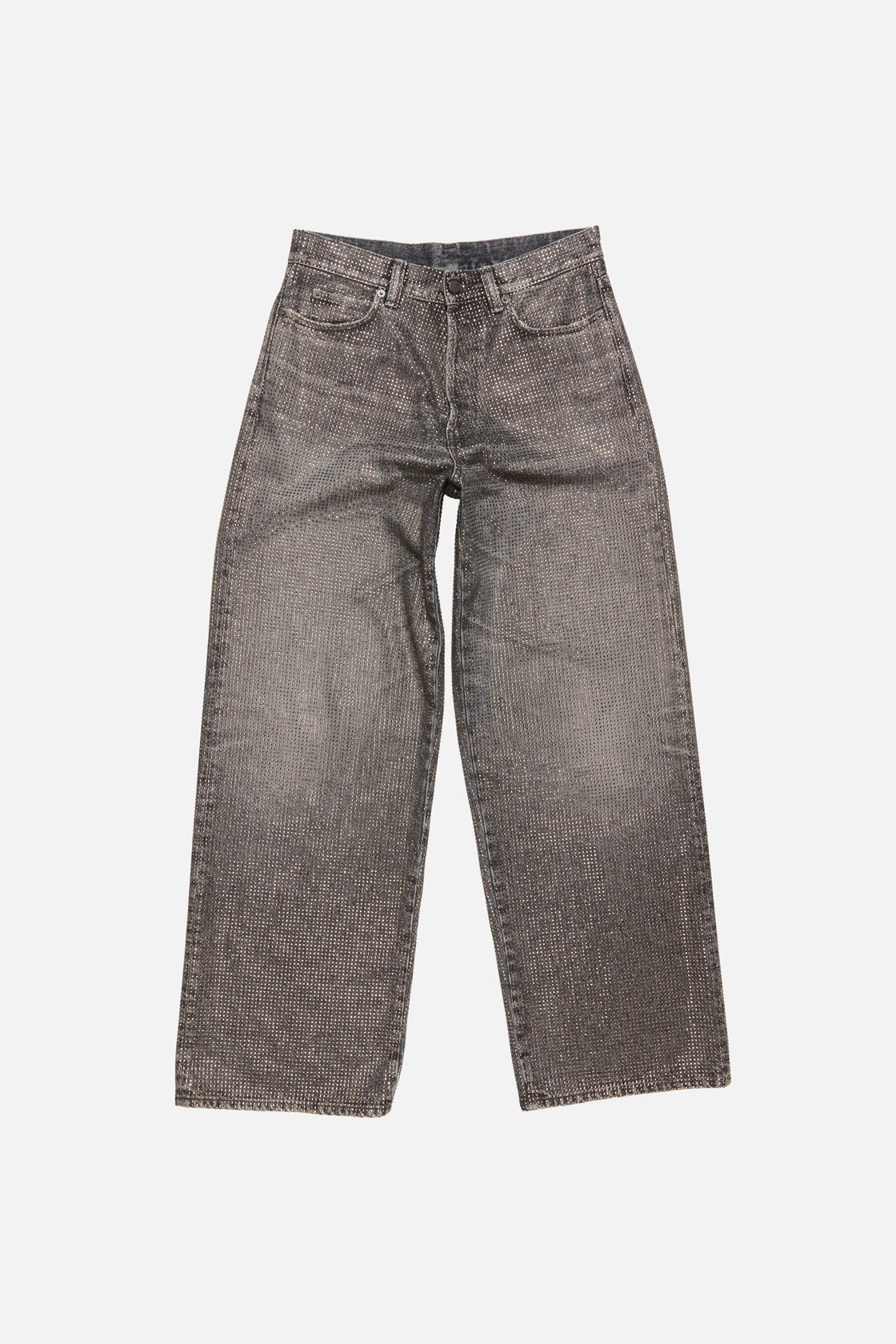 Loose rhinestone jeans – 1981 - Washed Black