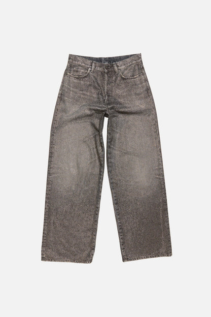 Loose rhinestone jeans – 1981 - Washed Black