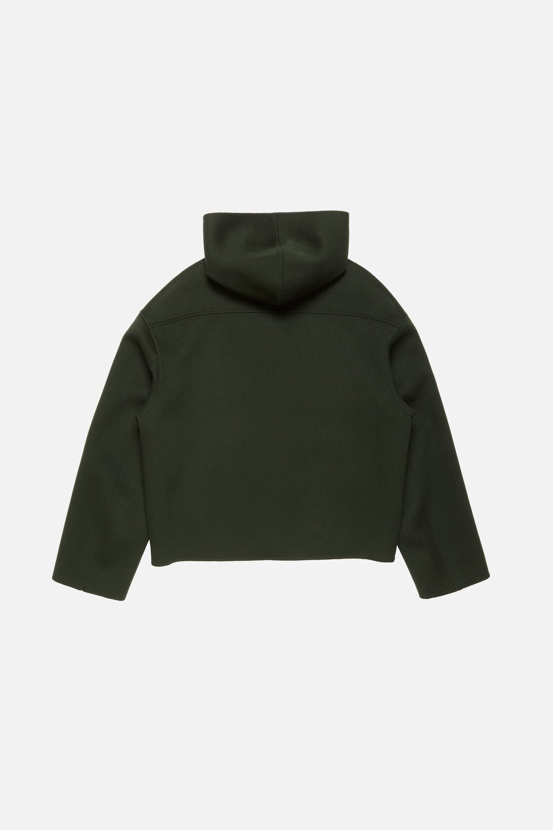 Cashmere jacket with hood - Dark green