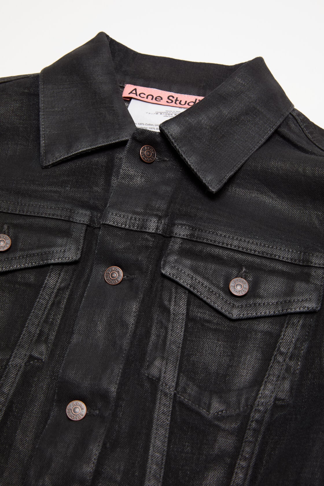 Fitted denim jacket - Black