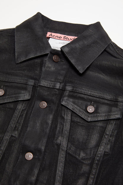 Fitted denim jacket - Black