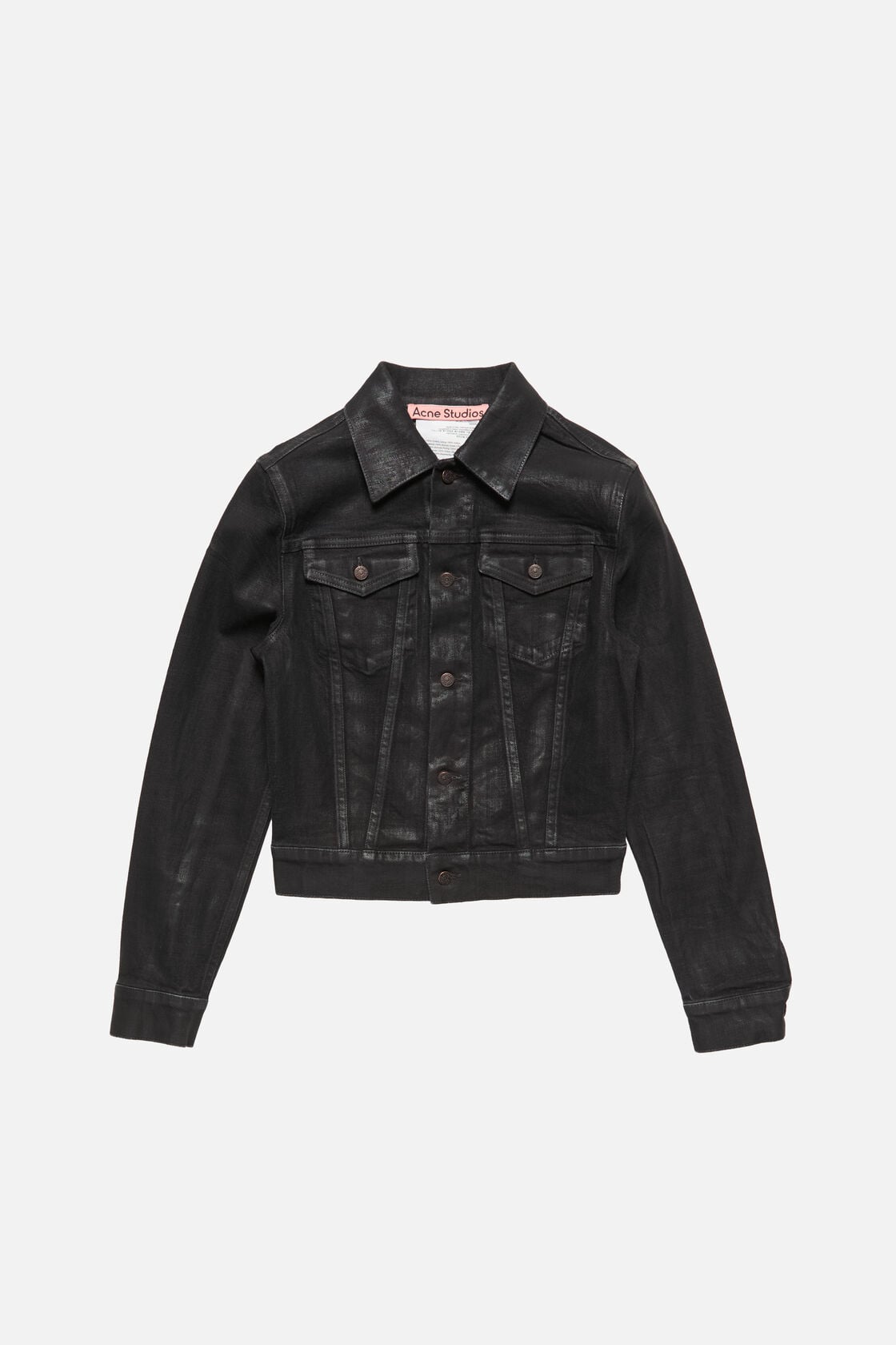 Fitted denim jacket - Black