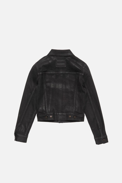 Fitted denim jacket - Black