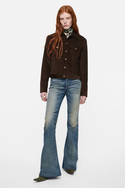 Corduroy jacket - Dark brown