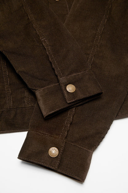 Corduroy jacket - Dark brown
