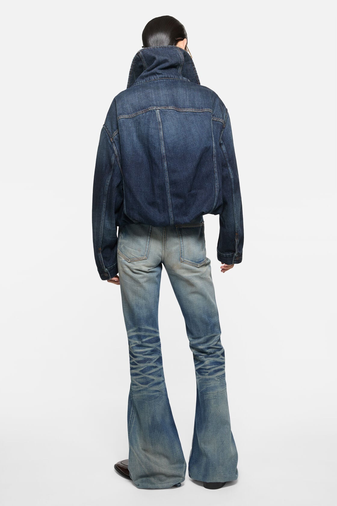 Cropped denim jacket - Dark Blue