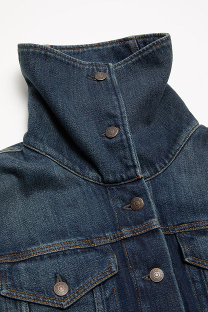 Cropped denim jacket - Dark Blue