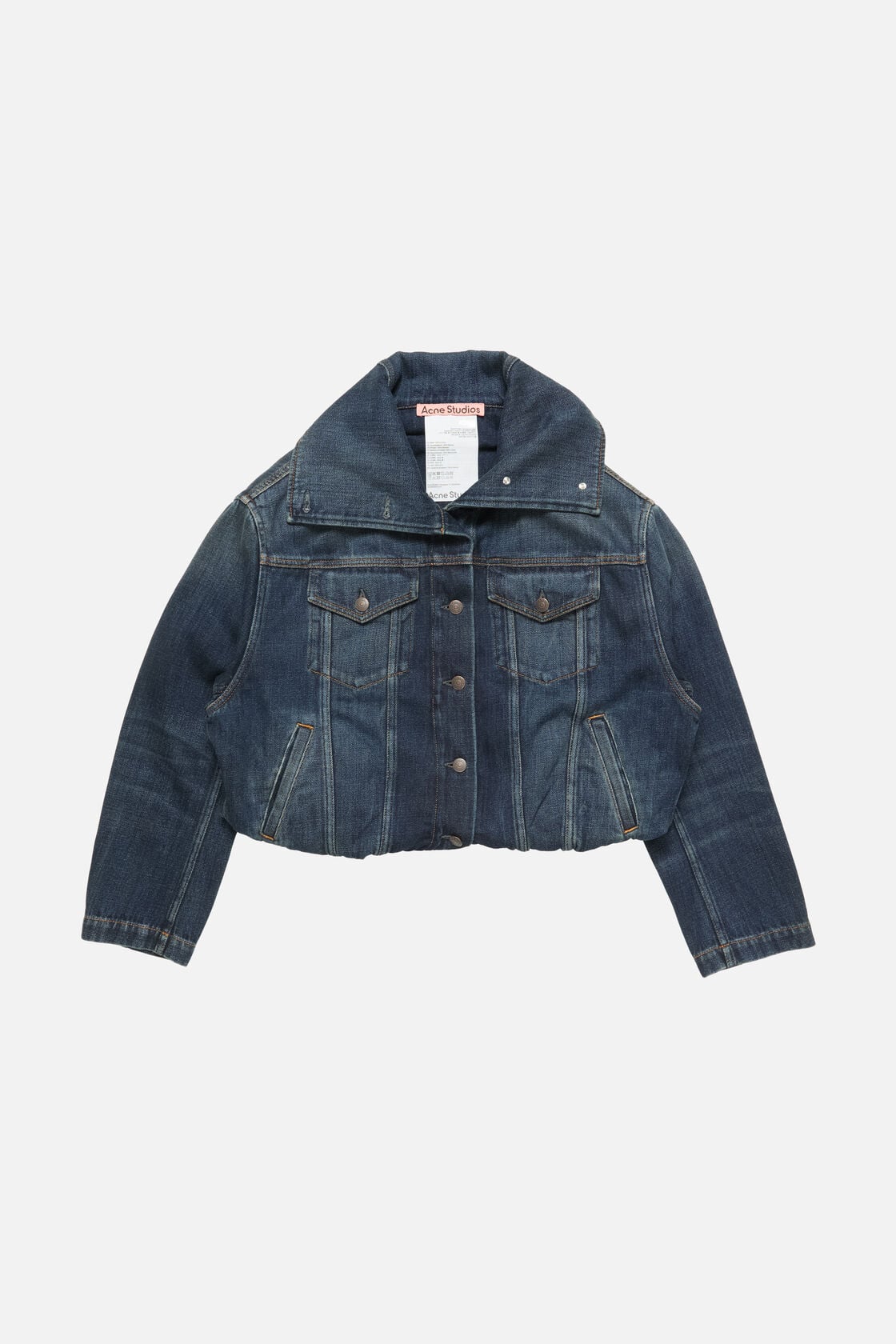 Cropped denim jacket - Dark Blue