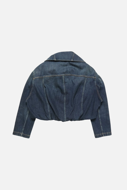 Cropped denim jacket - Dark Blue