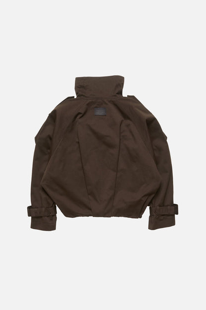 Short trench coat - Chestnut brown