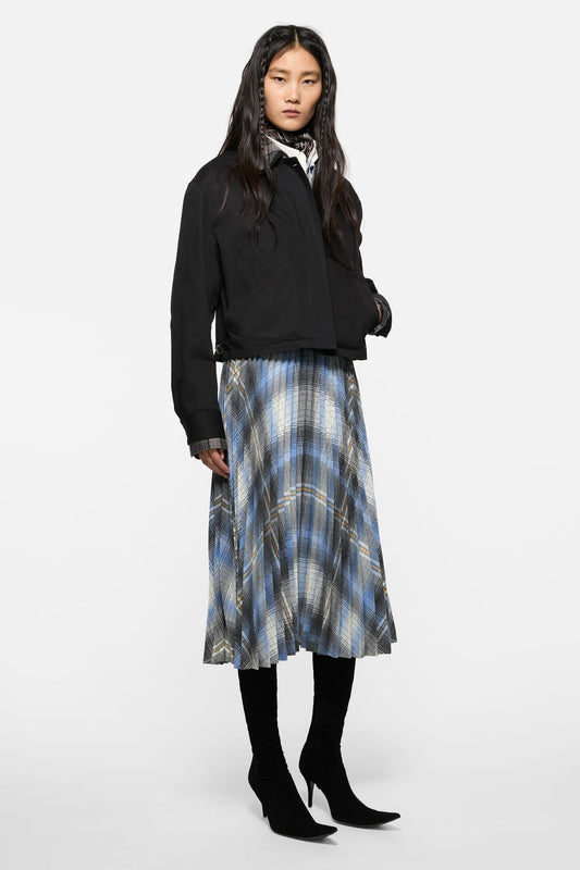 Layered twill jacket - Black