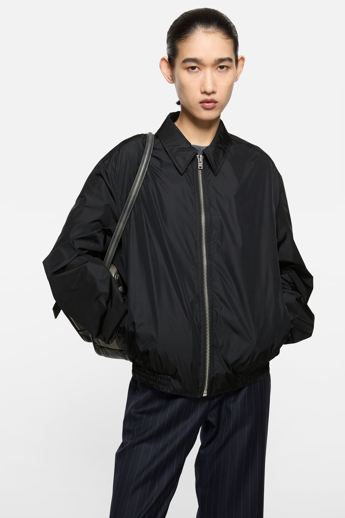 Lightweight nylon jacket - Black
