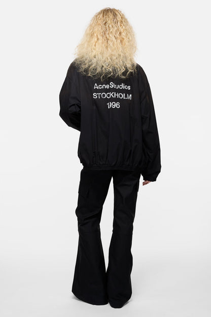 Washed logo jacket - Black