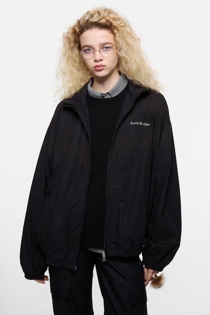 Washed logo jacket - Black