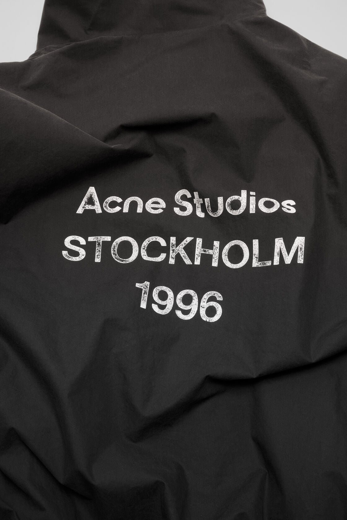 Washed logo jacket - Black